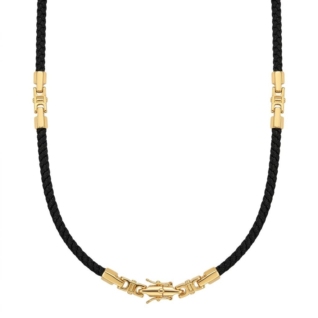 Black Silk Rope Necklace | Borowski Jewelry
