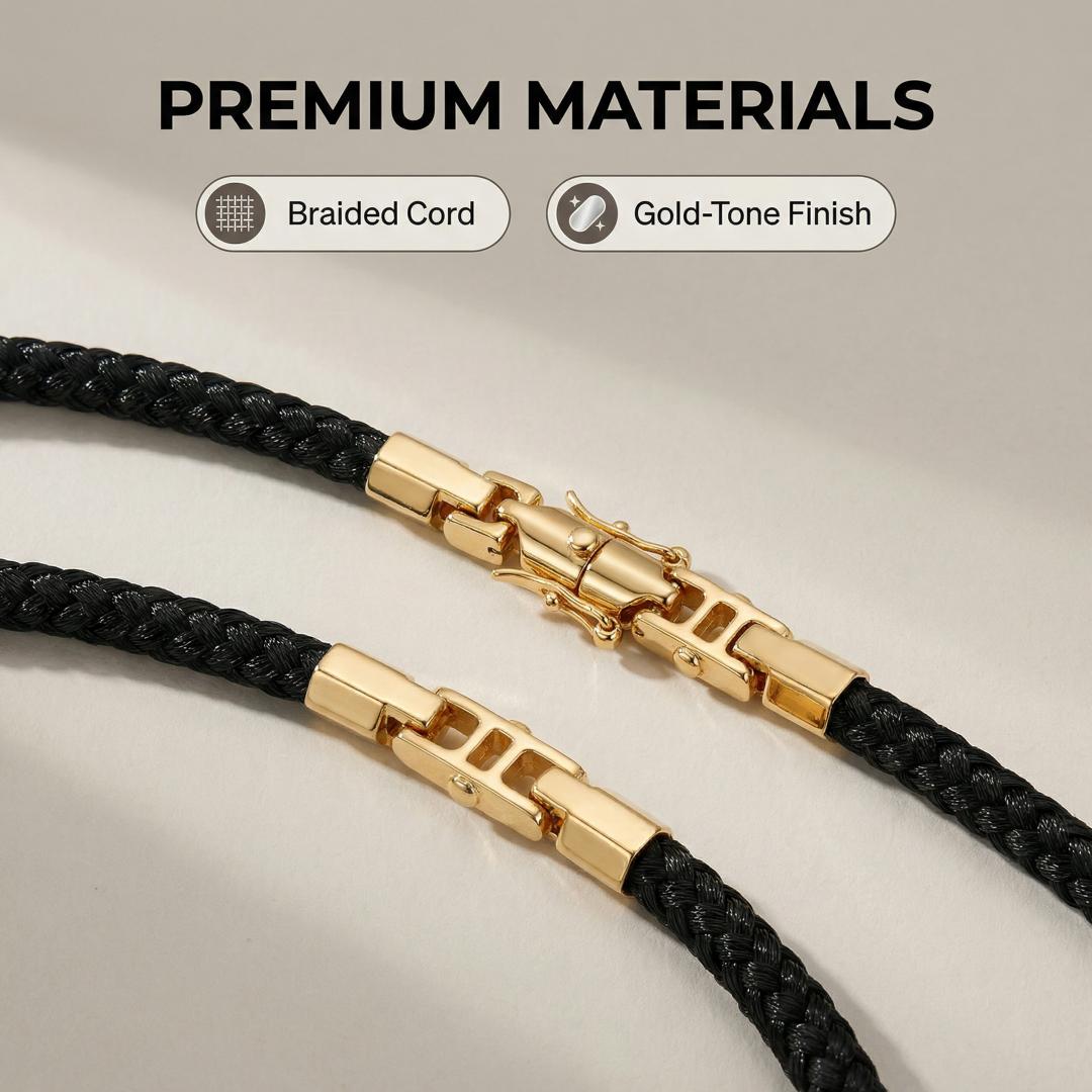 Black Silk Rope Necklace | Borowski Jewelry
