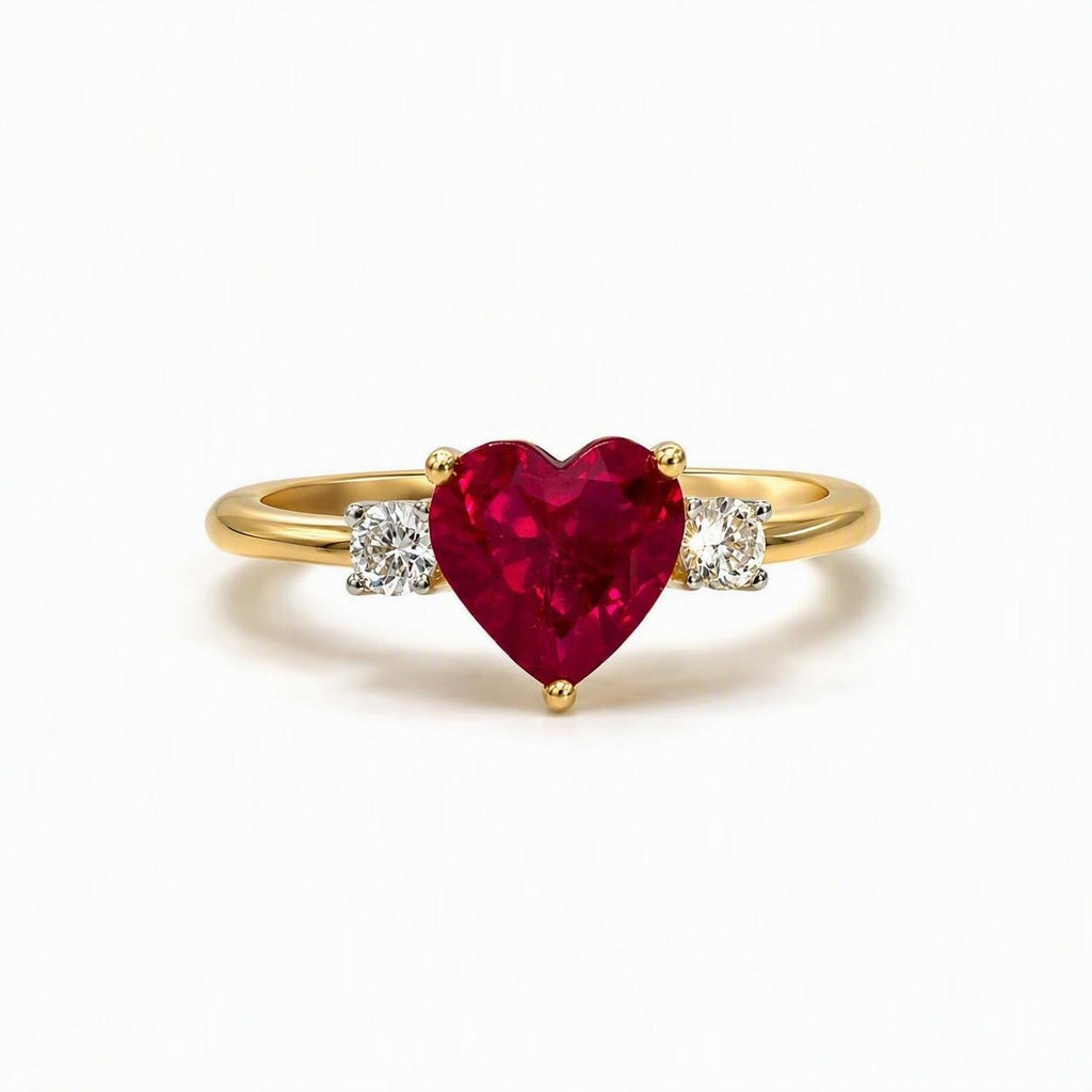 Gold-Plated Stainless Steel Cubic Zirconia Ring