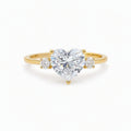 Gold-Plated Stainless Steel Cubic Zirconia Ring