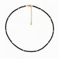 Black Spinel Faceted Bead Necklace — 45/50/55cm | BOROWSKI
