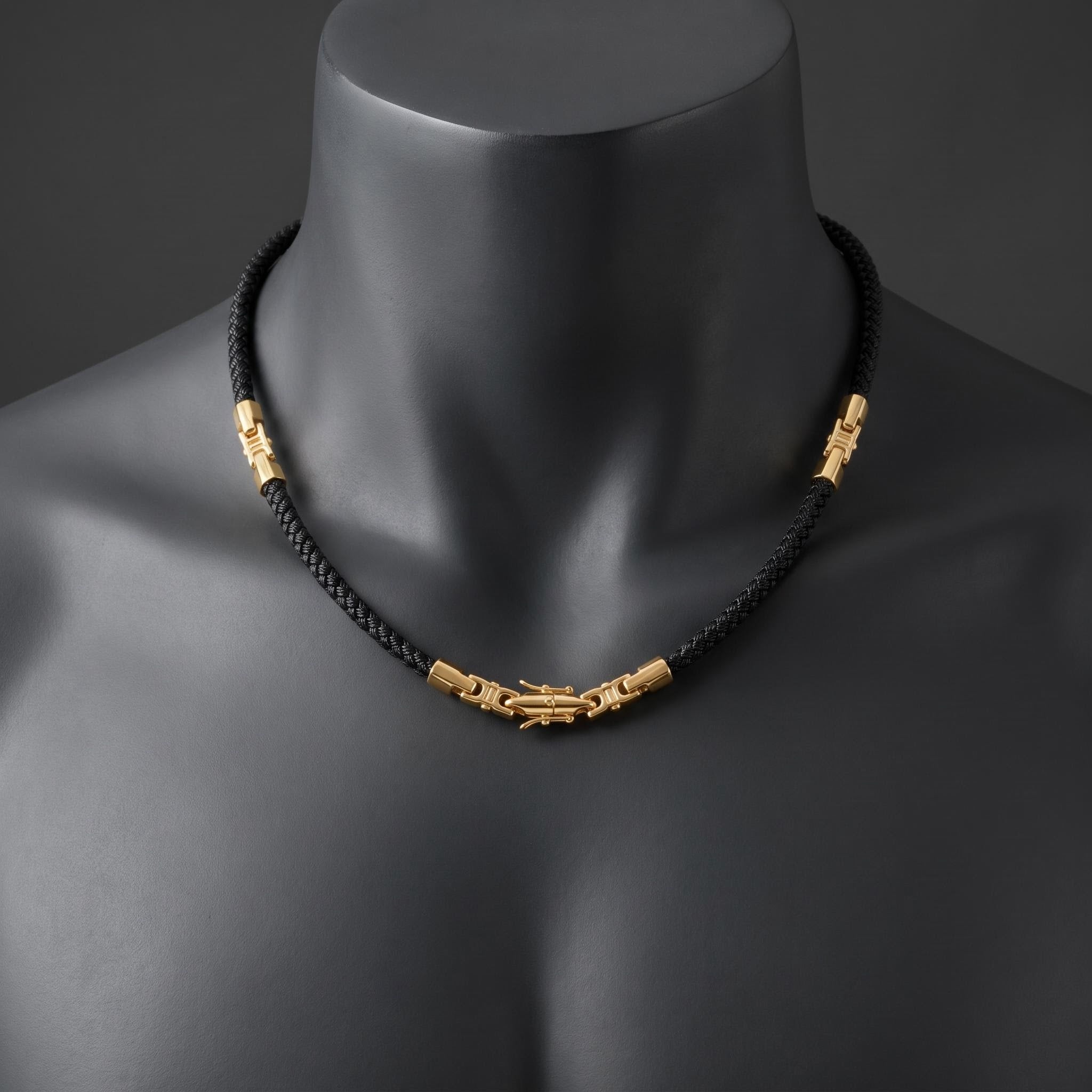Black Silk Rope Necklace | Borowski Jewelry