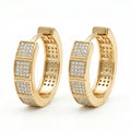18K Gold Plated CZ Earrings | Copper-Zinc Alloy
