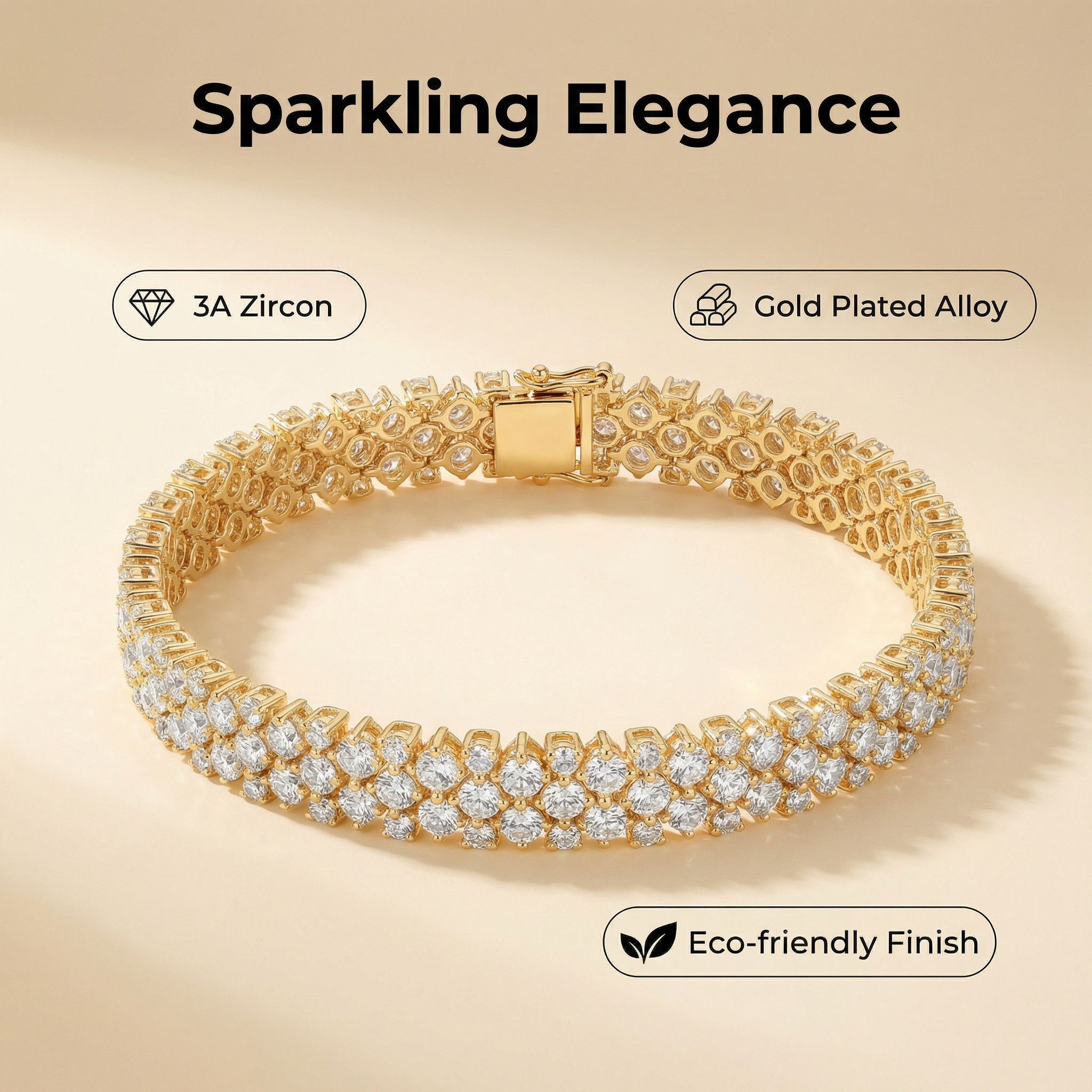 Starry Sky Bracelet — 171 CZ Stones | 18K Gold Plated