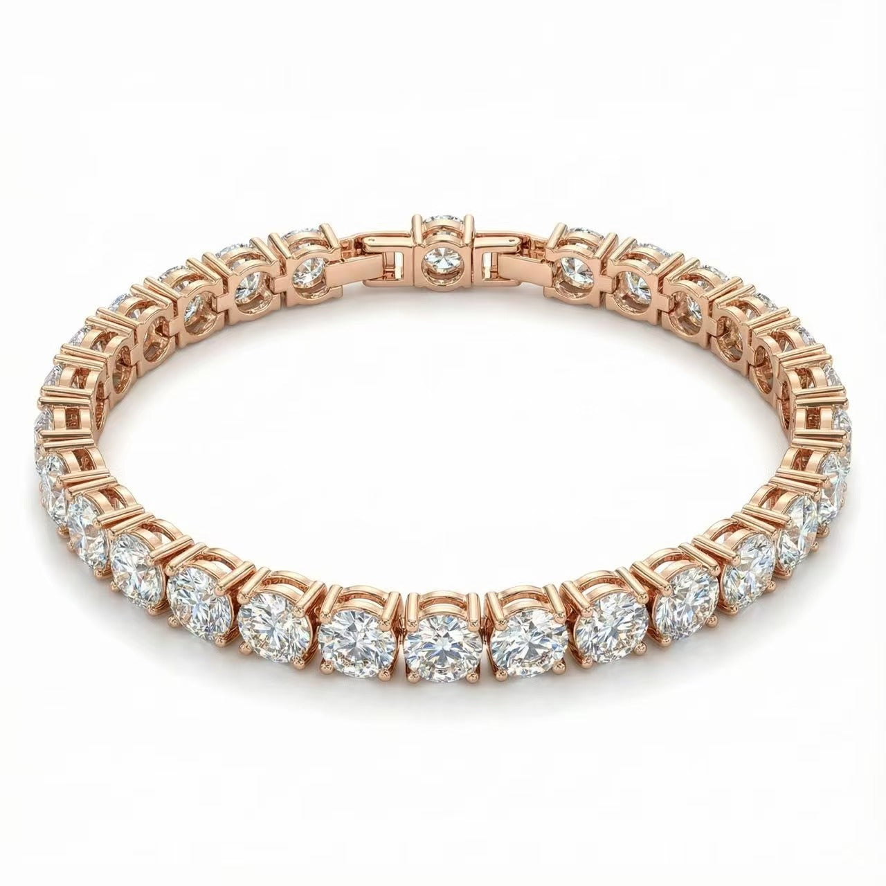 Tennis Bracelet — Garnet Red 3A CZ | 18K Gold Plated